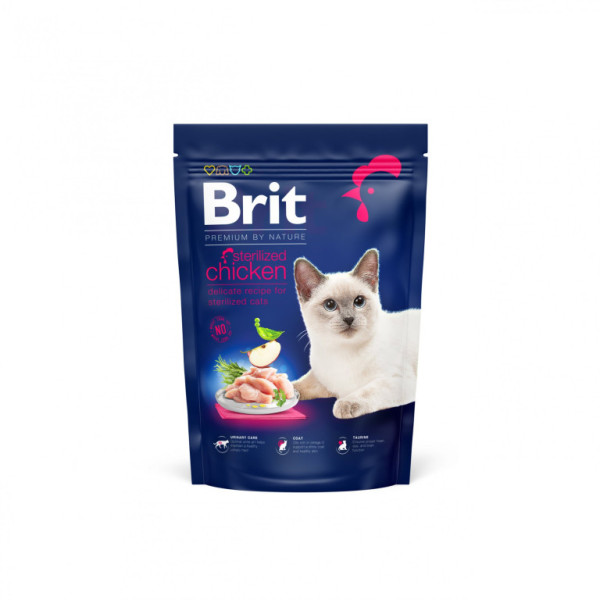 Brit Premium by Nature Kot sterylizowany kurczak 800 g