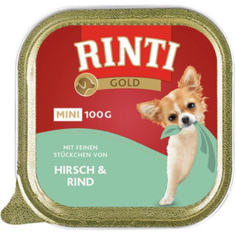 Pasztet RINTI GOLD Mini Jeleń+Wołowina 100g