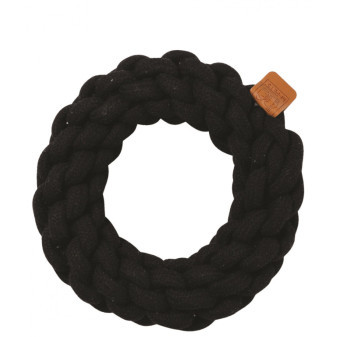 Bawełniane kółko zabawkowe M-Pets Coto czarne 18cm