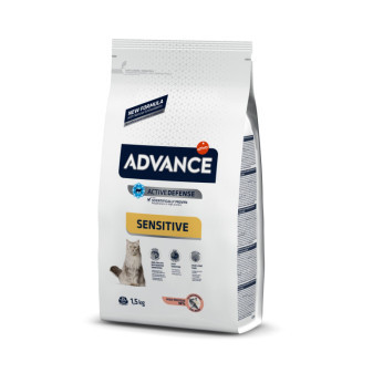 ADVANCE CAT Dorosły łosoś i ryż Sensitive 1,5kg