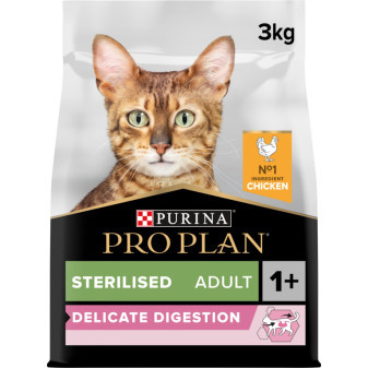 Pro Plan Cat Delikatne Trawienie Kurczak sterylizowany 3kg