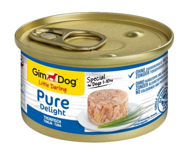 Puszka GIMDOG PURE DELIGHT z tuńczykiem 85g