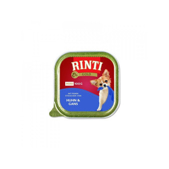 RINTI GOLD Mini kaczka+pasztet z kurczaka 100g