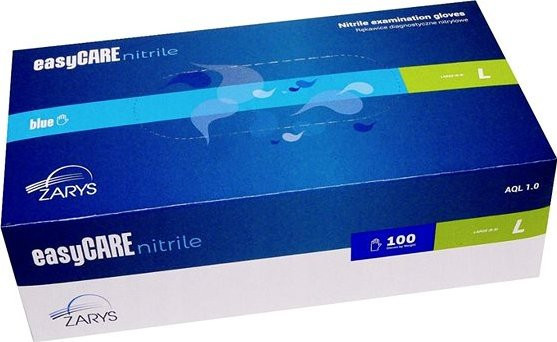 Rękawiczki nitrylowe EASYCARE bezpudrowe, rozmiar L - 100 szt