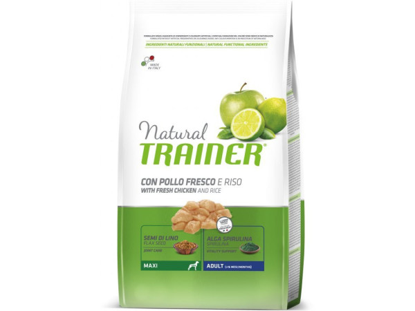 TRAINER Natural Maxi Adult świeży kurczak 12kg