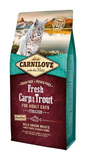 Carnilove Cat Fresh Karp & Pstrąg Sterylizowane 6kg