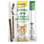 GIMCAT STICKS jagnięcina + drób 4 szt