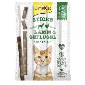 GIMCAT STICKS jagnięcina + drób 4 szt