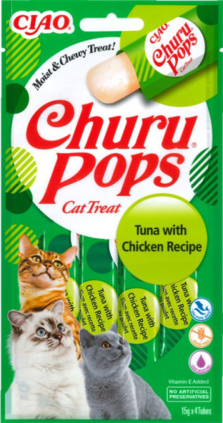 Churu cat Pops - tuńczyk, kurczak 56g