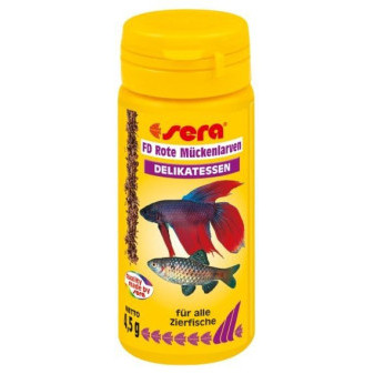 Sera czerwone larwy komara FD Rote Mückenlarven (Red Bloodworms) 50ml Natura