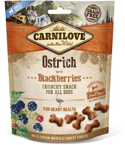 Carnilove Dog Crunchy Snack Struś, Jeżyna. i świeże mięso 200g