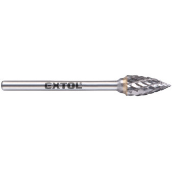 frez węglikowy, ostry łuk, ?6x13mm, ?trzpień 3mm, średnie cięcie (podwójne cięcie)