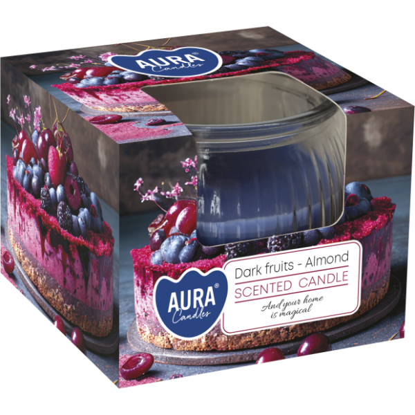 Świeca zapachowa w szkle Dark Fruit - Migdały SN69-373 Aura