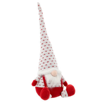 Aga Świąteczny Elf 63 cm Czerwony