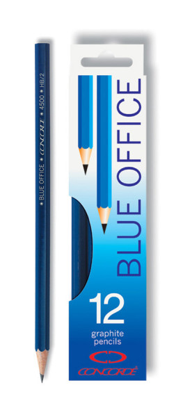 Concorde Ołówek Grafitowy Niebieski office 4500 nr 2 (HB) A1035