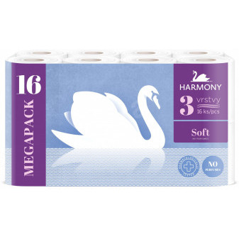 Papier toaletowy Harmony Soft 3 warstwy/16 szt. biały