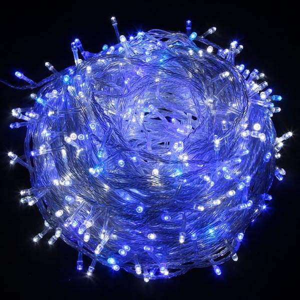 Łańcuch oświetleniowy LED niebieski 10m, 100xLED