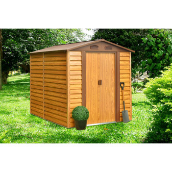 Domek ogrodowy Aga 236x209x195 cm Brązowy