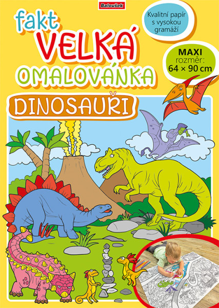 Naprawdę duża kolorowanka - Dinozaury