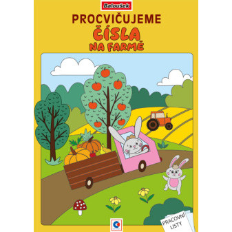 Kolorowanka A4 - Ćwiczenie liczb - Na farmie