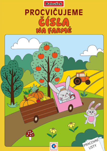 Kolorowanka A4 - Ćwiczenie liczb - Na farmie