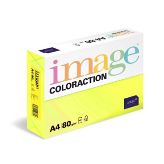 Papier kolorowy IMAGE Ibiza - odblaskowy żółty, A4, 80g, 100 ark. (NeoGb)