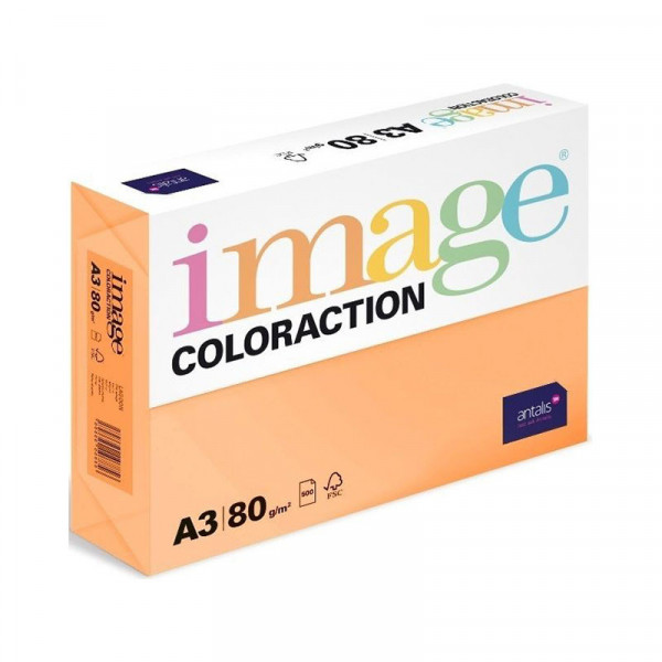 Papier kolorowy IMAGE Venezia - ciemnopomarańczowy, A3, 80g, 500 ark.