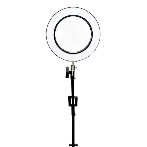Lampa stołowa LED Platinet Magnify 10W ściemniana z lupą, czarna
