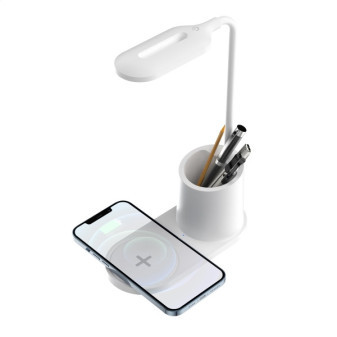 Lampa stołowa LED Platinet 3W, ładowanie bezprzewodowe, biała
