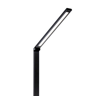 Lampa stołowa LED Platinet 10W ściemniana, sterowanie dotykowe, ładowanie bezprzewodowe, port USB, czarna