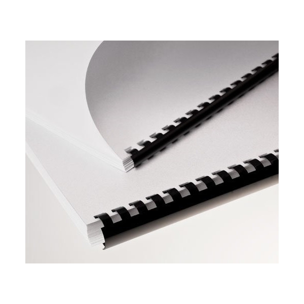 Grzbiety plastikowe Eurosupplies 16 czarnych