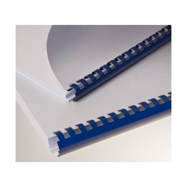 Grzbiety plastikowe Eurosupplies 12,5 niebieskie