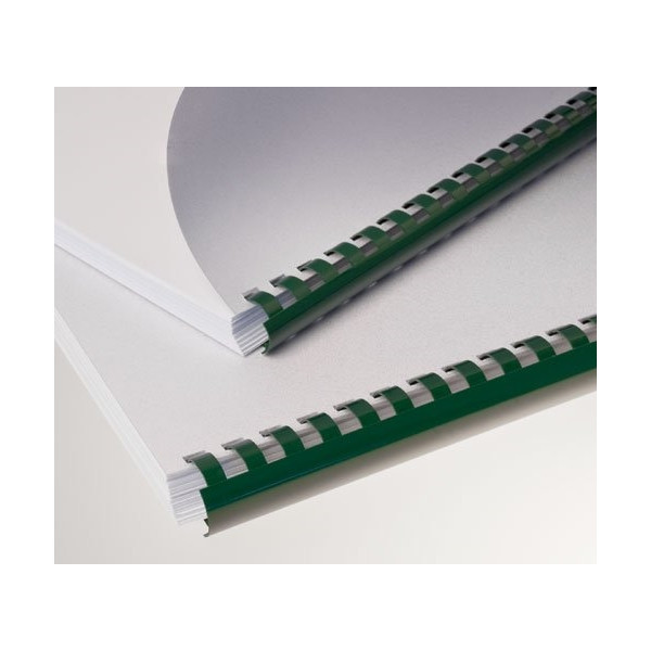 Grzbiety plastikowe Eurosupplies 28,5 zielone