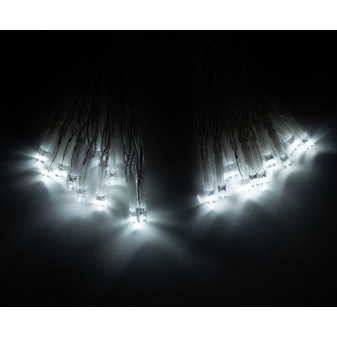 Linder Exclusiv Łańcuch świąteczny zasilany bateriami 50 diod LED Zimna biel
