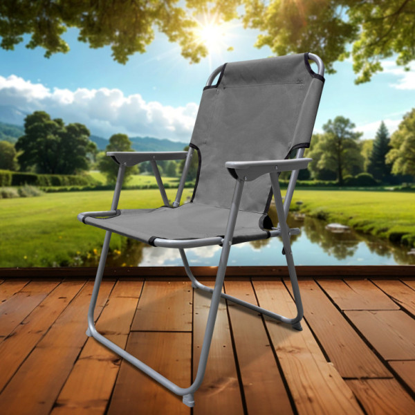 Linder Exclusiv składane krzesło PO2600DG szare