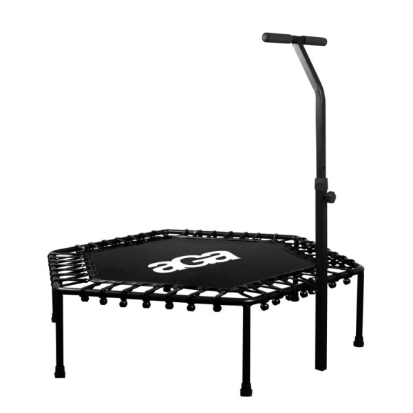 Trampolina Aga FITNESS 130 cm Czarna + uchwyt