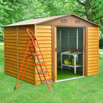 Domek ogrodowy Aga 278x215x238 cm Brązowy