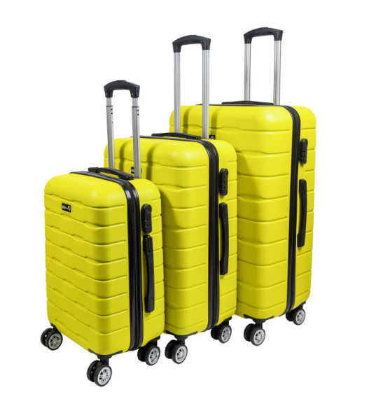 Zestaw walizek podróżnych Aga Travel MR4658 żółty