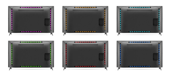 Taśma LED RGB Aga za TV 4x50 cm