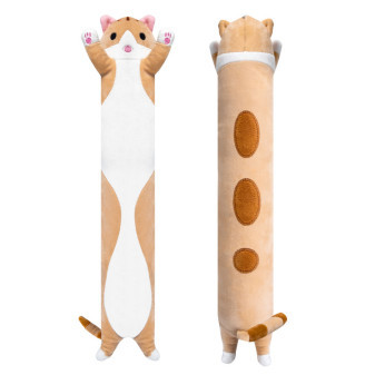 Aga4Kids Pluszowa Poduszka Kot Brązowy 50 cm