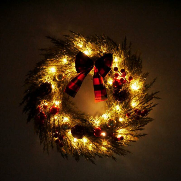 Wieniec świąteczny LED Aga 40 cm