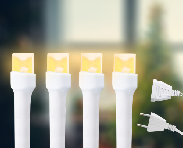 Aga kurtyna świetlna świąteczna 500 LED ciepła biel