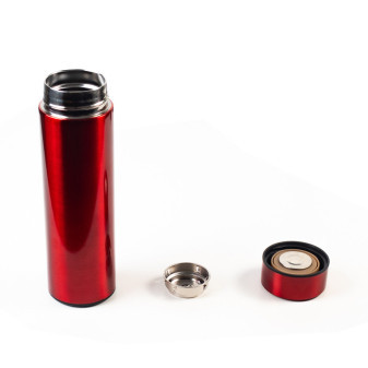 Termos Aga z termometrem 500ml czerwony