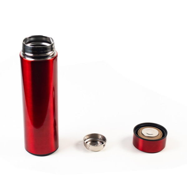Termos Aga z termometrem 500ml czerwony