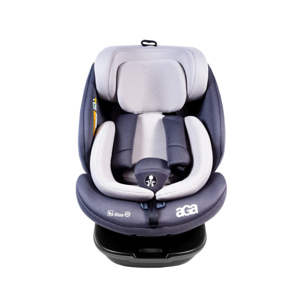 Fotelik samochodowy Aga i-Size 360° 0-36 kg DS1812 Szary