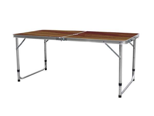Stół kempingowy Aga składany 120x60x54/60/70 cm brązowy