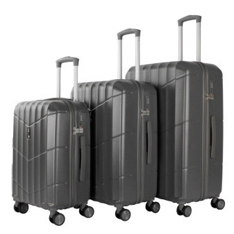 Zestaw walizek podróżnych Aga Travel MR4669 Szary