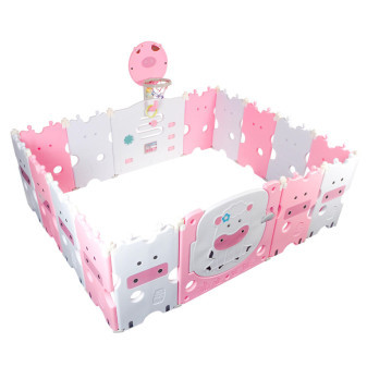 Aga4Kids Plastikowy Kojec 186x156x64 cm Różowy