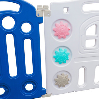 Aga4Kids Plastikowy Kojec 186x192x64 cm Niebieski