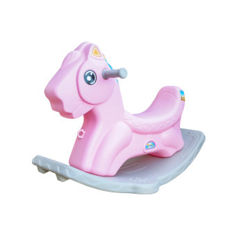Aga4Kids Plastikowy Koń Bujany DS3801 Różowy